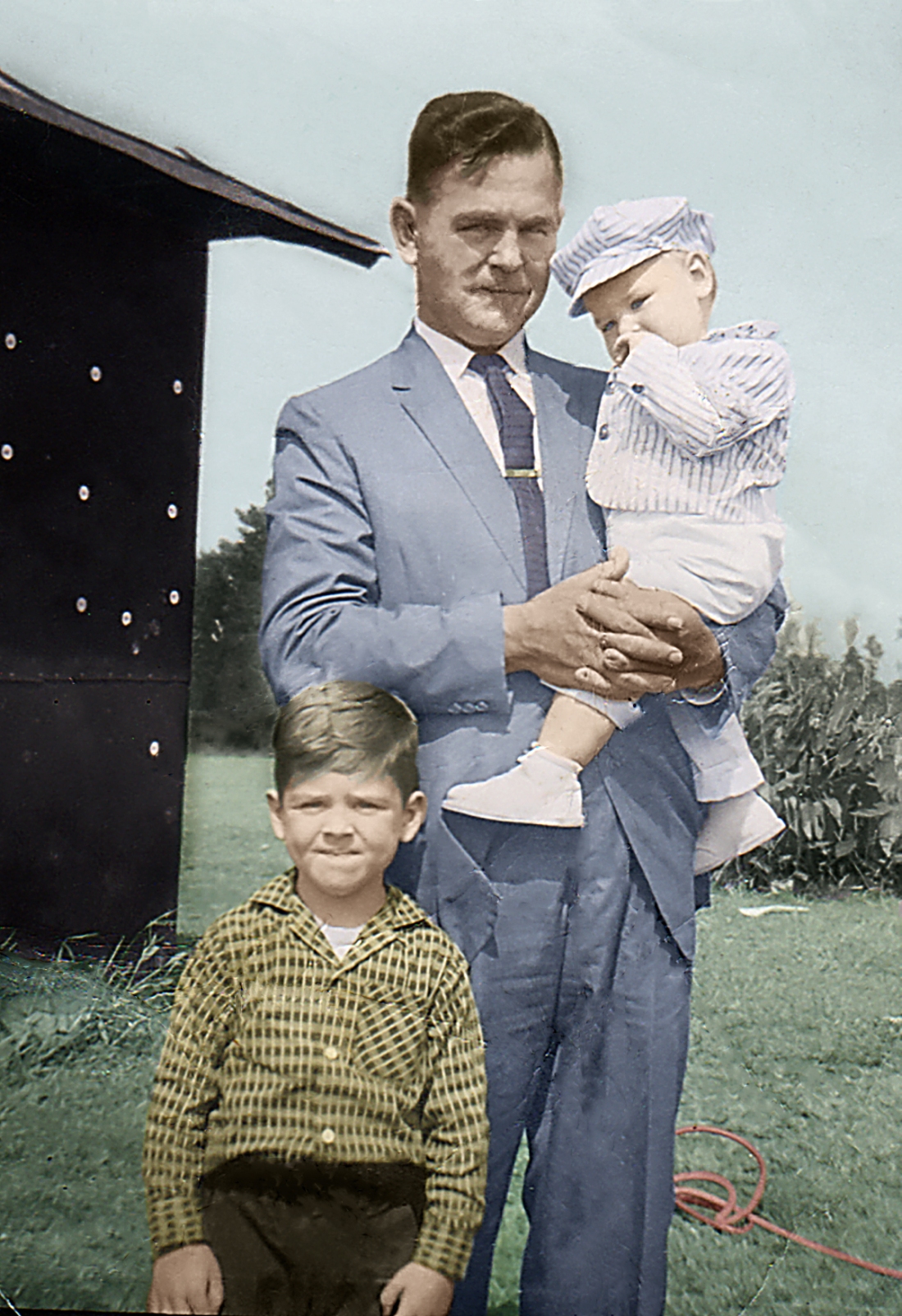 Restored and colorized photo